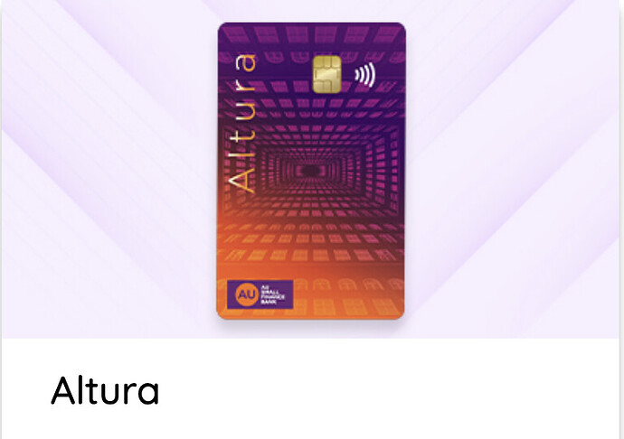 AU Bank Altura Credit Card