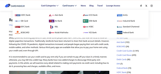 Best Credit Cards for Rent