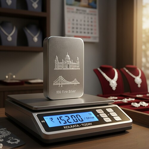 Silver rate per gram in kolkata