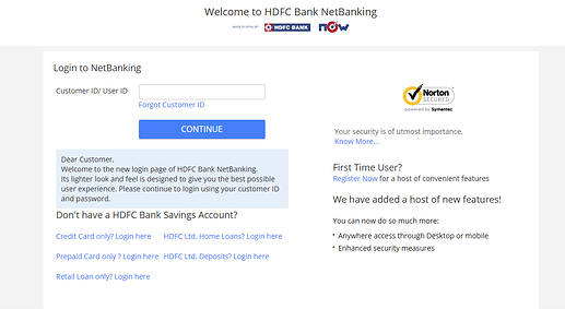 HDFC NetBanking