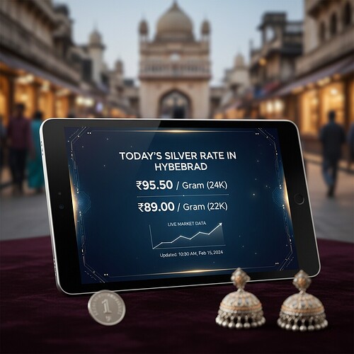 Silver rate per gram in Hyderabad