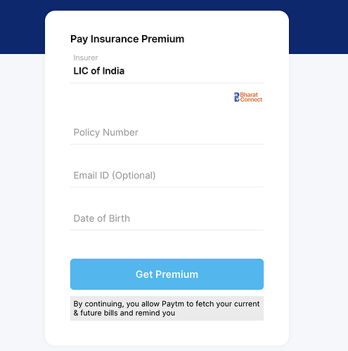 LIC premium payment