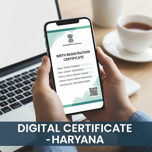 How to download birth certificate in Haryana online?