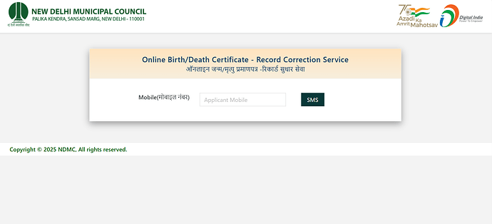 New delhi correction portal