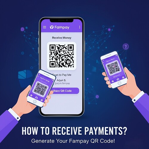 How to generate Fampay OR code to receive payments