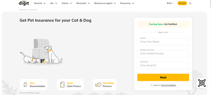 Go Digit pet insurance