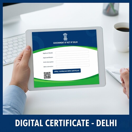 How to apply or download birth certificate in Delhi online?